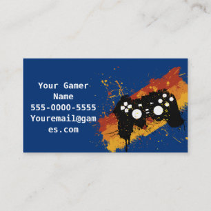 Graffiti Controller Video Game Business Cards
