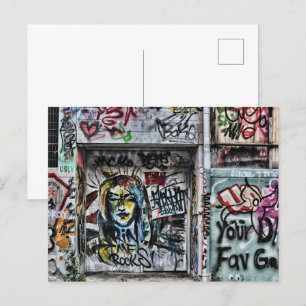 Graffiti Cool Modern Urban Street Art Postcard