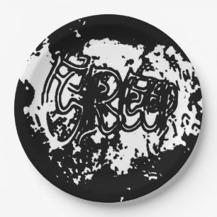 Graffiti Creep Paper Plate