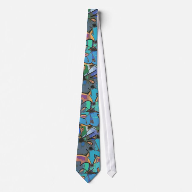 Graffiti Design Necktie (Front)