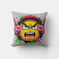 "Graffiti Emoji Rage – Angry Face with Cap and Mid
