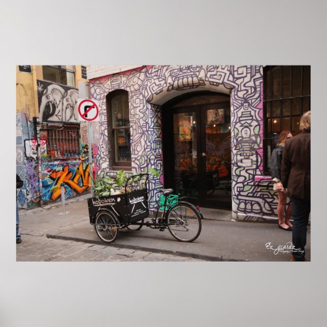 Graffiti et affiche de vélos (Devant)