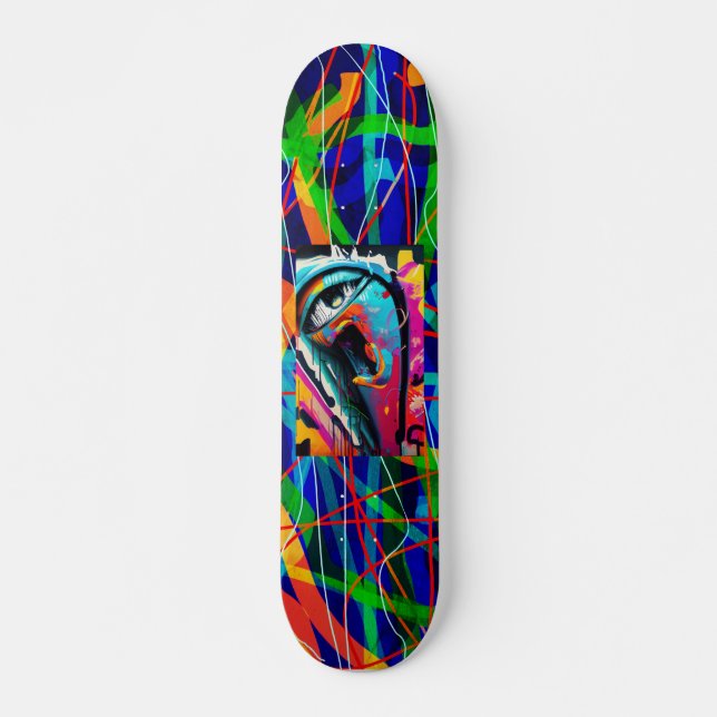 Graffiti Eye, 7 3/4" Skateboard Deck (Devant)