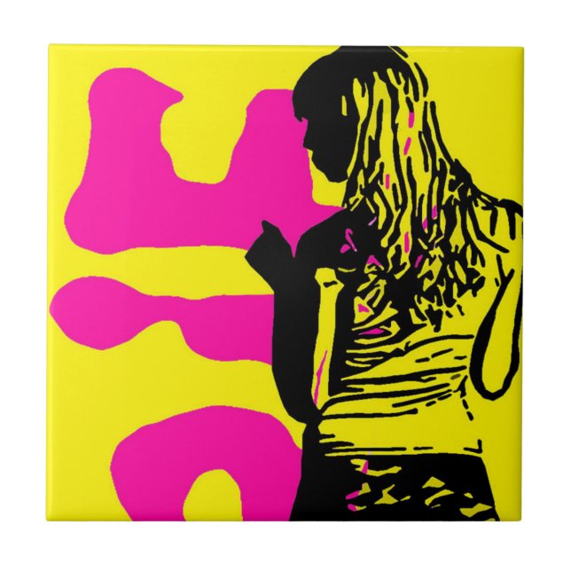 'Graffiti Fashion Art' Tile (Front)