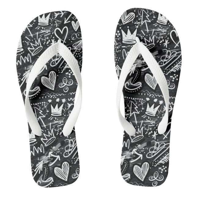 Graffiti Flip Flops (Footbed)
