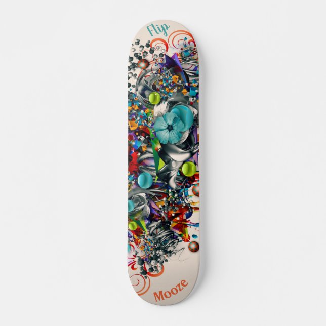 Graffiti Floral Deck pour Skateboard (Devant)