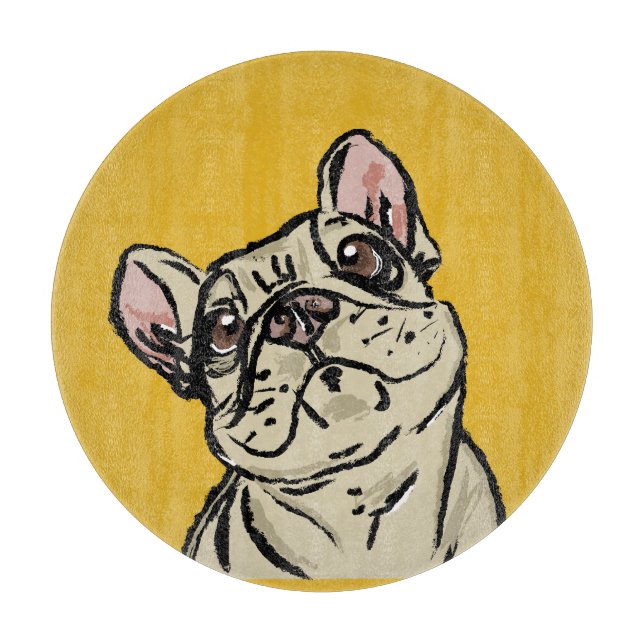 Graffiti French bulldog Cutting Board (Front)