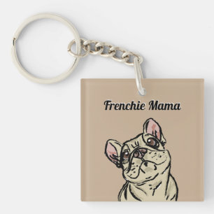 Graffiti French bulldog Keychain