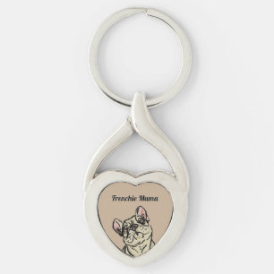 Graffiti French bulldog Keychain