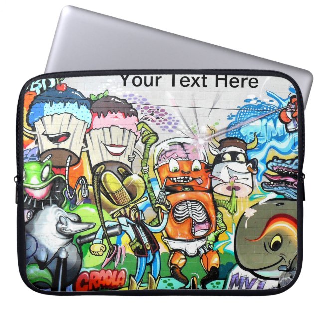 Graffiti Fun Laptop Sleeve (Front)