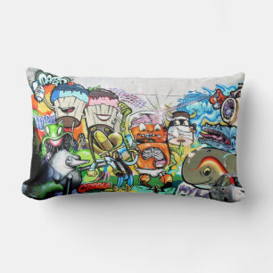 Graffiti Fun Lumbar Pillow