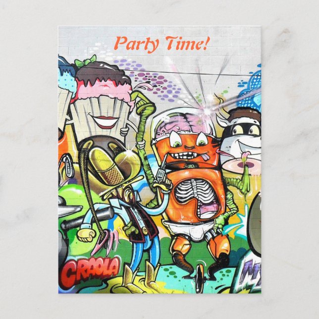 Graffiti Fun Postcard (Front)