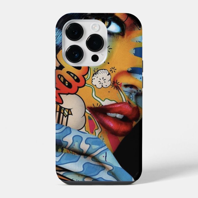  graffiti girl iPhone case (Back)