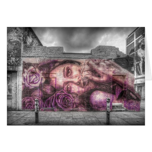 Graffiti Girl, Shoreditch London (Front Horizontal)