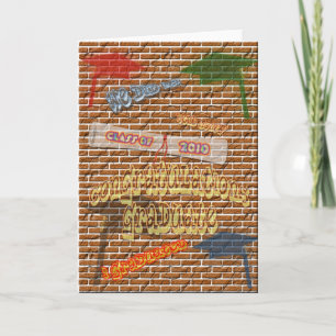 Graffiti Graduation Card