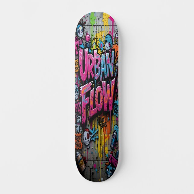 Graffiti Grind Deck Edition 4 Skateboard (Front)