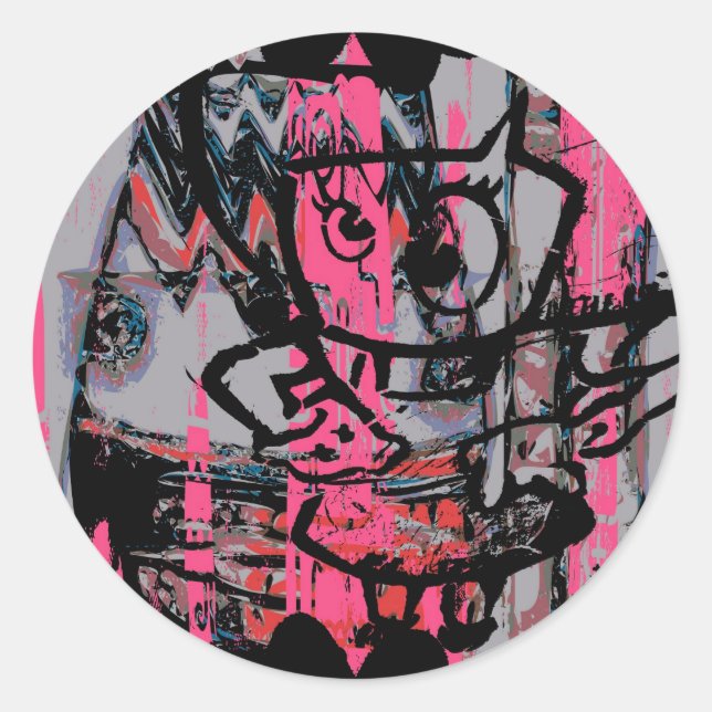 Graffiti grunge graphique sticker (Devant)