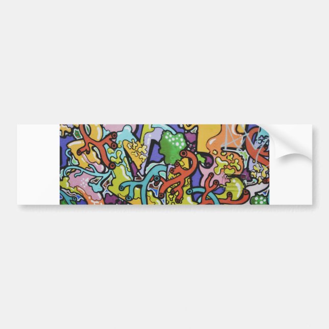 graffiti guts bumper sticker (Front)
