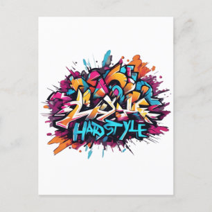 graffiti "Hardstayle" Postcard