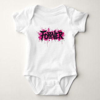 Graffiti Hot Pink "FOREVER" Baby Bodysuit