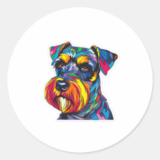 Graffiti Inspired Miniature Schnauzer Dog Stickers