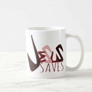 GRAFFITI JESUS SAVES in red Coffee Mug