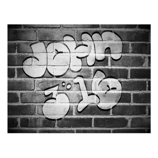 Graffiti John 3:16 Postcard