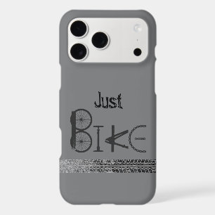 Graffiti « Just Bike » fait de pièces de vélo et d