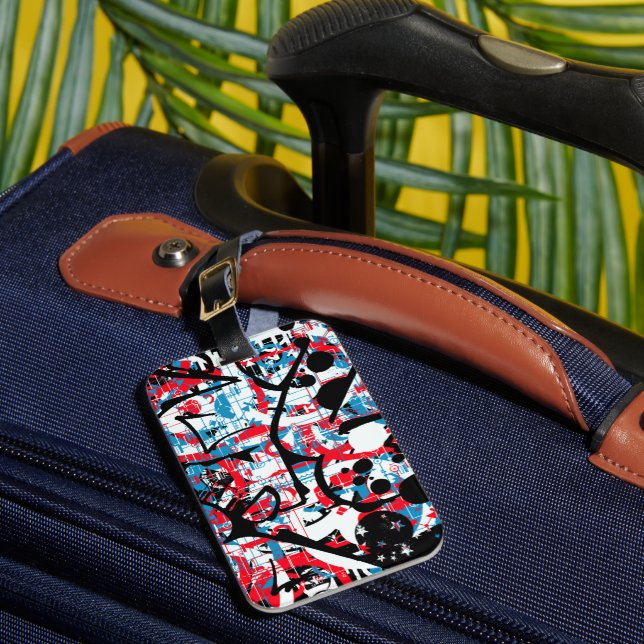 Graffiti Luggage Tag (Front Insitu 1)