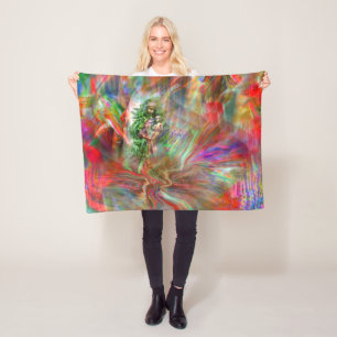 Graffiti Madonna Fleece Blanket