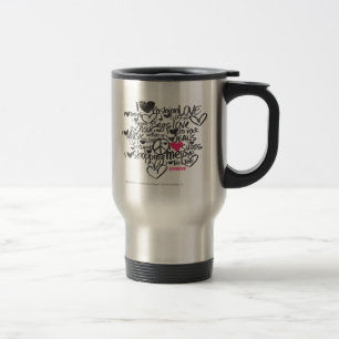 Graffiti Magenta Travel Mug