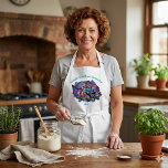 Graffiti Mom & Son Apron - Custom Name Gift<br><div class="desc">Get cooking in style with this urban graffiti apron! The bold "Straight Outta Mom’s Kitchen feat." design is the perfect tribute to the dynamic kitchen duo. Whether it's for Mother's Day, a birthday, or just daily fun, this apron makes every meal a special event. Personalization: You can easily изменить надпись...</div>