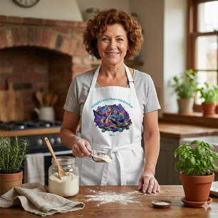 Graffiti Mom & Son Apron - Custom Name Gift