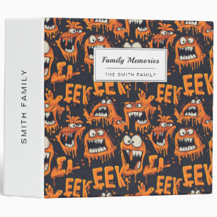 Graffiti Monster Eek Black Halloween (2) Binder