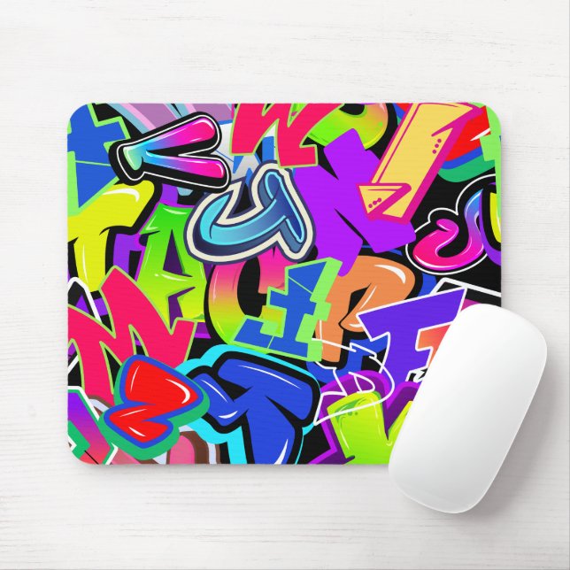 Graffiti Mouse Pad (With Mouse)