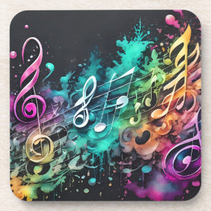 graffiti music coaster