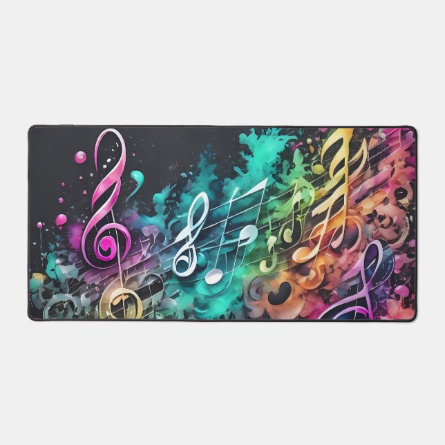 Graffiti music desk mat (Front)