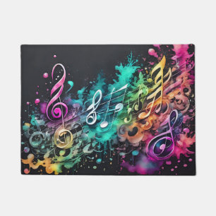 graffiti music doormat