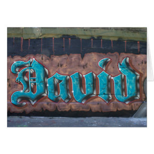 Graffiti Name Tag: David
