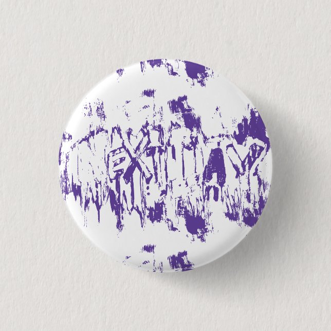 Graffiti Nextday Grunge Brush Abstract Typography 1 Inch Round Button (Front)