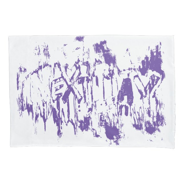 Graffiti Nextday Grunge Brush Abstract Typography Pillowcase (Front)