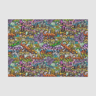 graffiti old skool  Decoupage  Tissue Paper