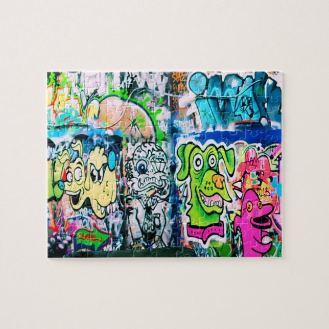Graffiti on London's Southbank - 8x10 - 110 pc Jigsaw Puzzle (Horizontal)