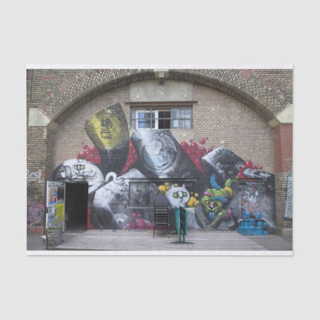 Graffiti On Stadtbahnbogen, Wien Österreich Tissue Paper (Front)