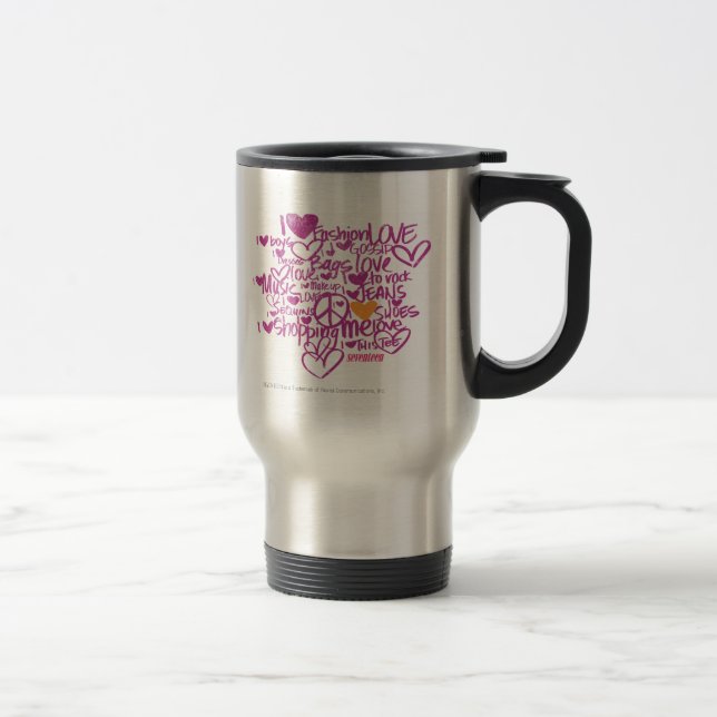 Graffiti Orange/Purple Travel Mug (Right)
