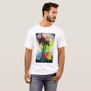 Graffiti Palm Tree T-Shirt