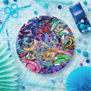Graffiti Paper Plate