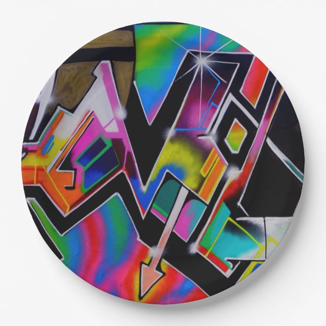 Graffiti paper plate (Front)