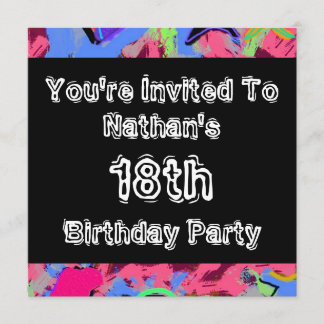 Graffiti ~ Party Invitation