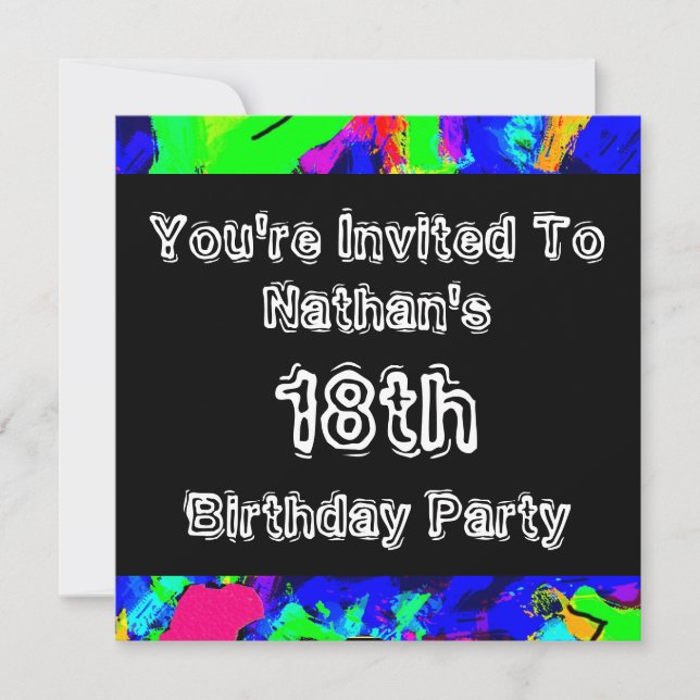Graffiti ~ Party Invitation (Front)